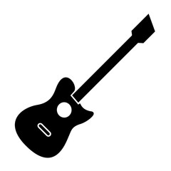 Acoustic guitar icon. Icon about music