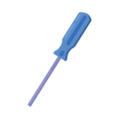 Flat design screwdriver design illustration icon isolated white background screwdriver design illustration icon isolated white background screwdriver design illustration icon isolated white background