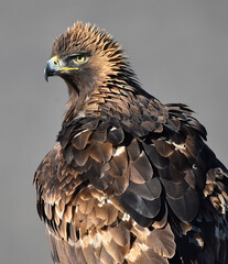 un aguila real en una montaña en españa