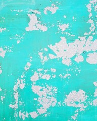 Blue color pallet Texture background Painted rusted metal doors surfaces