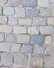 Sidewalk texture background cobblestone surface 