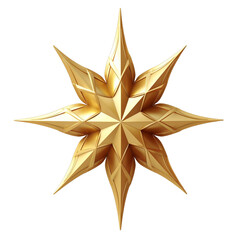 Obraz premium golden star isolated on white