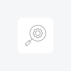 Discovery and Exploration grey thinline icon, 1px stroke,  outline icon, vector, pixel perfect icon