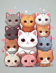 set of cats