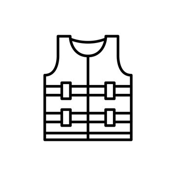 recommend clip art: Vest outline icons, diving minimalist vector illustration ,simple transparent graphic element .Isolated on white background