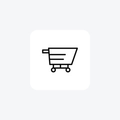 Industrial Trolley line icon, outline icon, vector, pixel perfect icon