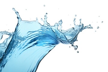 Obraz premium isolated white background water splash