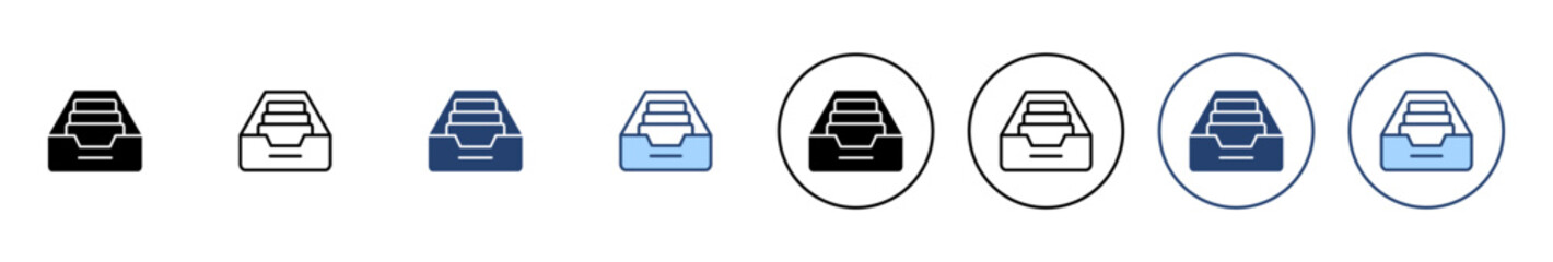 Archive folders icon vector. Document vector icon. Archive storage icon.