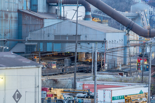 US Steel Edgar Thomson Steel Works in Braddock Pennsylvania on December 16, 2023	