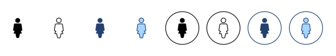 Female icon vector. woman sign and symbol