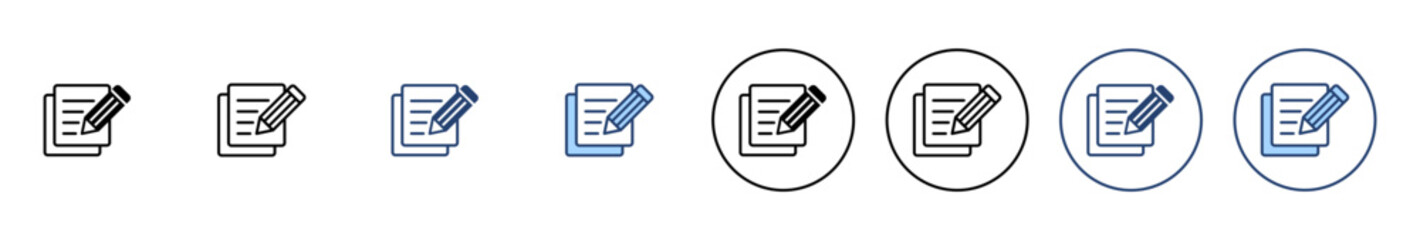 Note icon vector. notepad sign and symbol