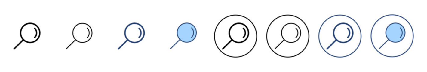 Search icon vector. search magnifying glass sign and symbol