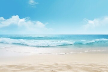 Fototapeta na wymiar beach and blue sky landcape background
