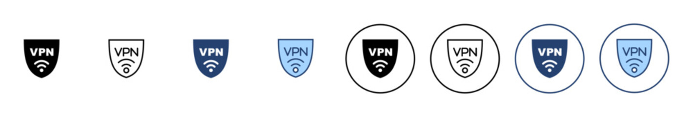 Vpn icon vector. Private network sign and symbol. virtual private network icon.