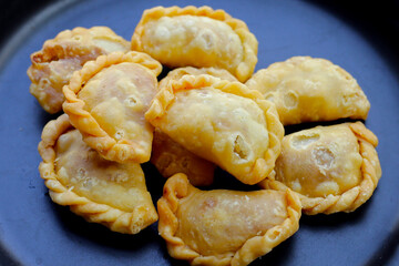 Mini curry puff. Thai dessert