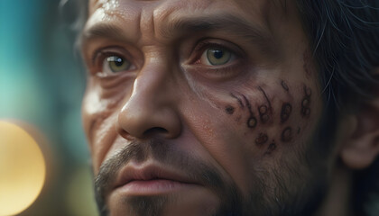 Rosto alien&iacute;gena