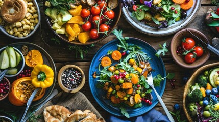 Plant-Based Lifestyle Food - World Meat-Free Day Concept