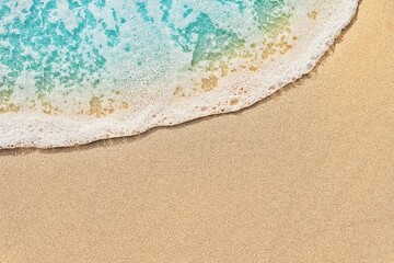 sand and wave, topview 