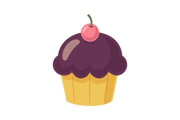 Sweet Cupcake New Year Sticker