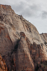 Fototapeta premium Eroded Ancient Sandstone Mountains at Zion National Park