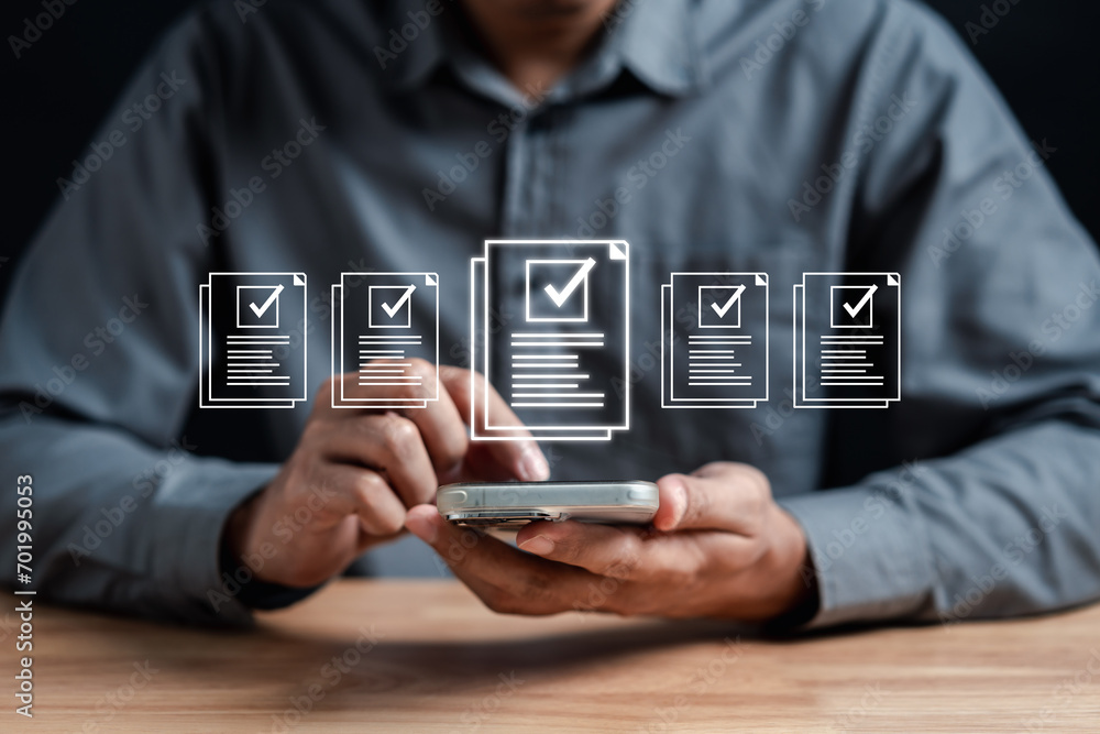 Poster Quality Certificate and Checklist document analyst target marketing planning assignment with quality management. Standardization, certification. Compliance to regulations service and standards.