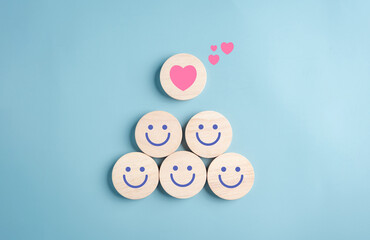 Happy smile face. mental health positive thinking and growth mindset, mental health care recovery...