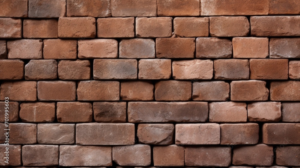 Poster the uniform lines and shapes of a brick wall, representing the building blocks of a longterm relatio