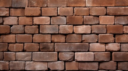 The uniform lines and shapes of a brick wall, representing the building blocks of a longterm relationship and the strong foundation on which it stands. - obrazy, fototapety, plakaty