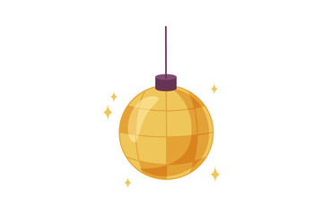 Light Ball New Year Sticker