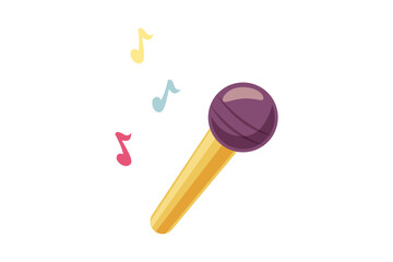 Microphone New Year Party Sticker