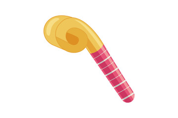 Tongue Trumpet New Year Sticker