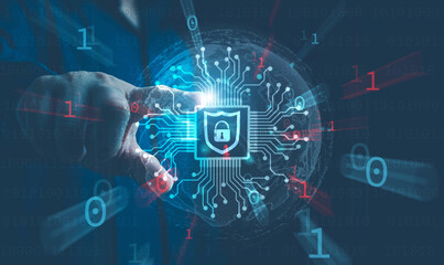 cybersecurity concept, Cybersecurity and privacy concepts to protect data. Lock icon and internet network security technology.  cyber security. privacy security and encryption. screen padlock.