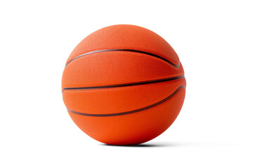 Realistic Basketball Isolated on Black Background