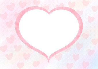 pink heart frame