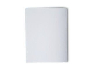 Folded paper mock up, blank empty copy space white paper