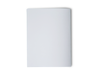 Folded paper mock up, blank empty copy space white paper