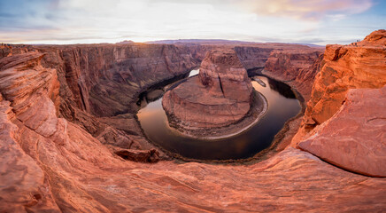 Beautiful horseshoe bend in Arizona, United States