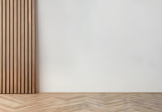 photo empty wall interior mockup with copy space © XMind