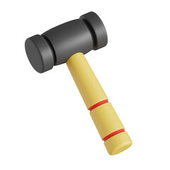 Rubber Hammer 3D Icon