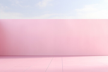 Obraz premium room with wall and sky