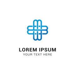 Obraz premium vector logo templet design combining the letter M.