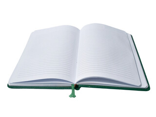 Blank empty copy space white open book, cut out