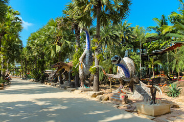 Dinosaur Valley in Nong Nooch Tropical Botanical Garden