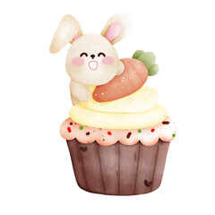 Easter Cupcake with bunny 