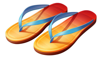 Orange flip flops