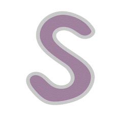 Fototapeta premium Alphabet letter S