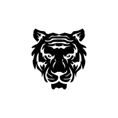 The tiger icon is black on a white background.