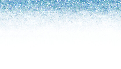 Blue glitter stary sparkles shiny frame.Blue glitter on transparent background. - obrazy, fototapety, plakaty