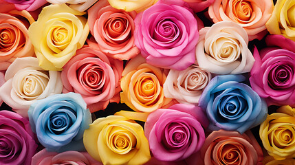 flowers. colorful roses background