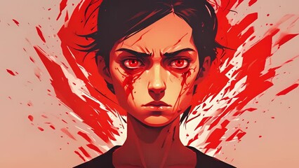 A calming yoga studio with soft lighting and peaceful music, creating a nurturing environment for physical and emotional healing. minimal 2d animation Psychology art concept